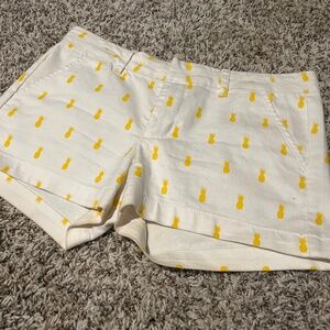 Pineapple white shorts